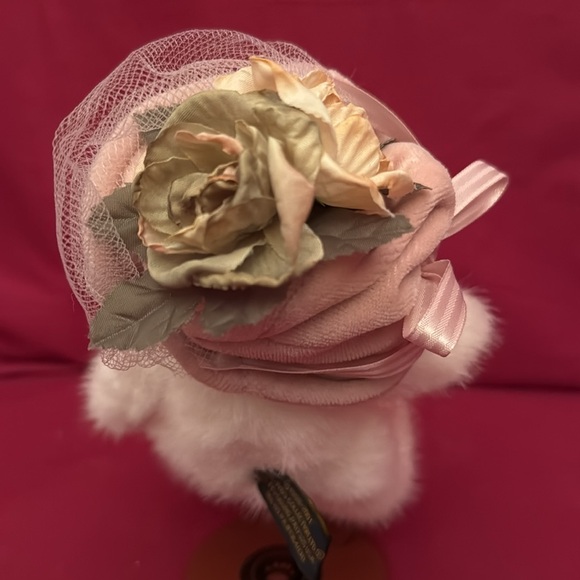 🦄 2 for $10 🦄 Boyds Bears “Chantelle Capeau” White Bear With Pink Hat - Picture 3 of 4